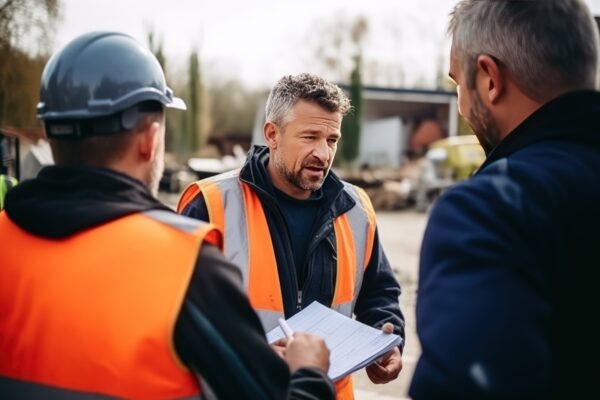 | Fast Labour Hire A team of professional builders at a construction site.